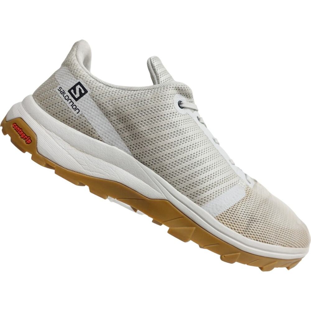 SALOMON Men Trail Running Shoes Outbound Prism Grey Size 11.5 Hiking Sneakers